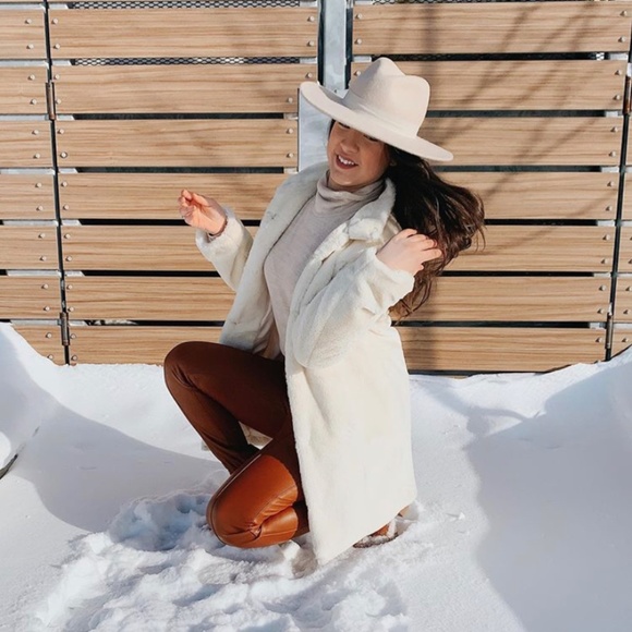 Brown Faux Leather pants - Picture 2 of 4